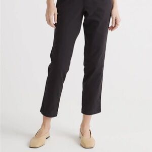 Quince Black Cropped Ankle Pants